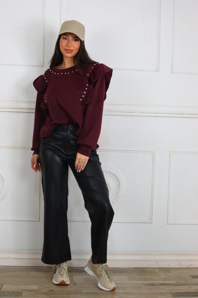 Pantalón Polipiel Cropped