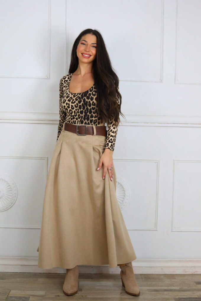 Falda Antelina Cinturón