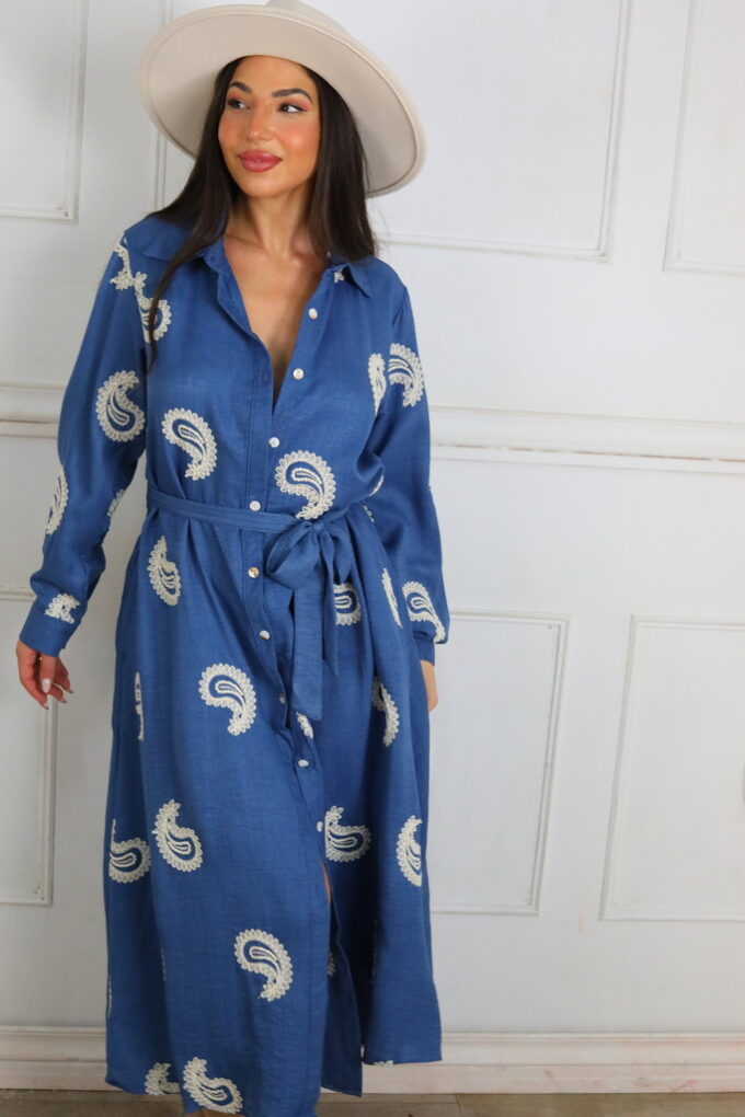 Vestido Vaquero Bordado