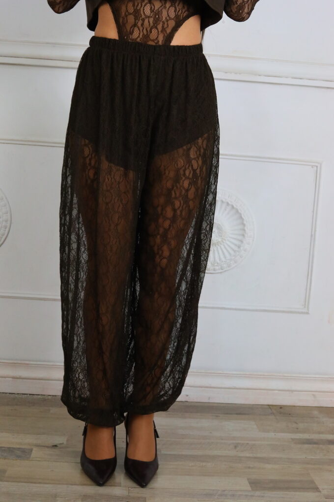 Pantalon Balloon Encaje