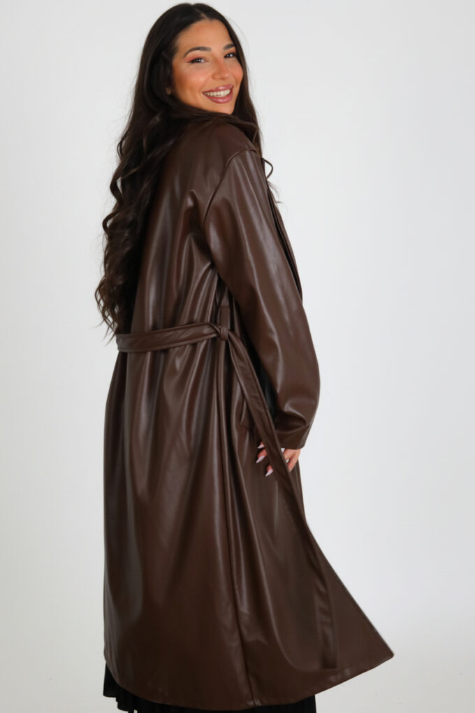 Gabardina Larga Polipiel