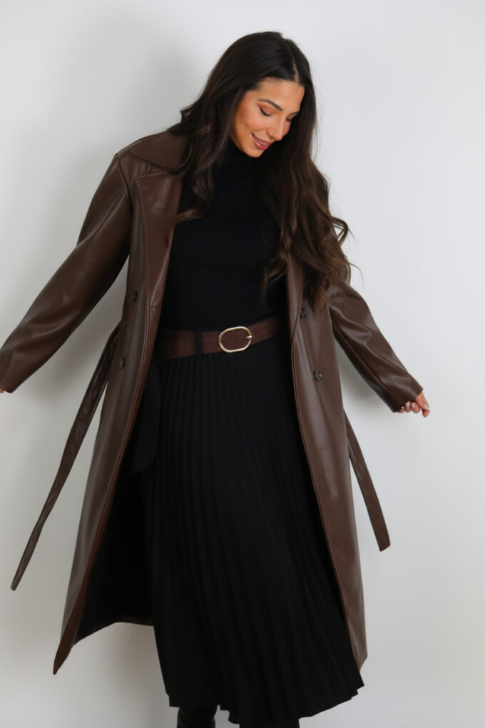 Gabardina Larga Polipiel