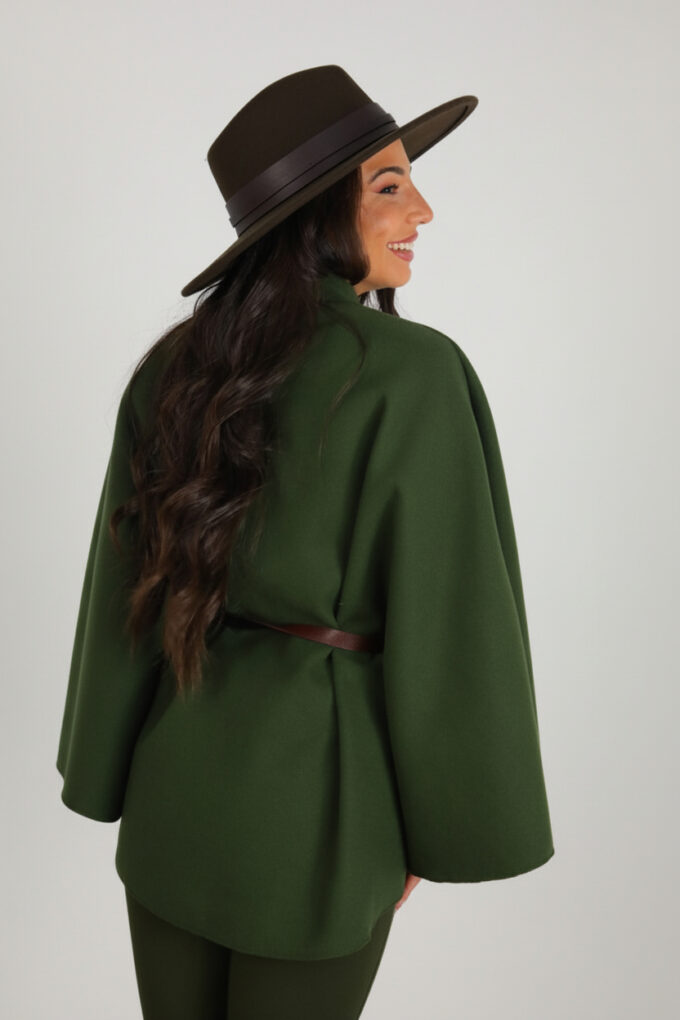 Poncho Con Cinturón