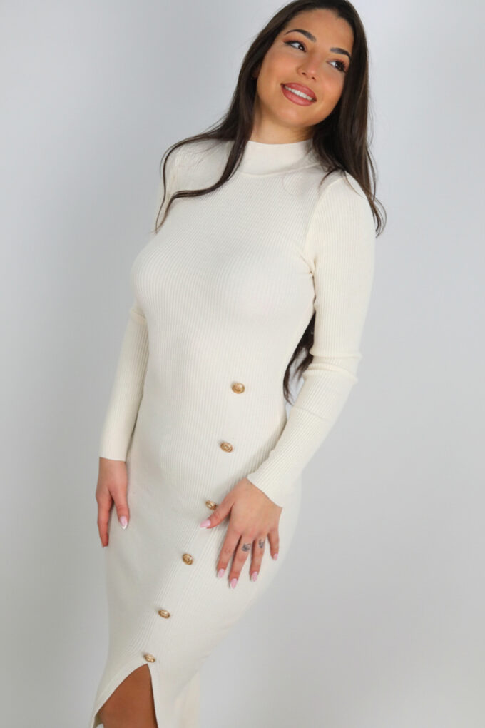 Vestido Punto Botones