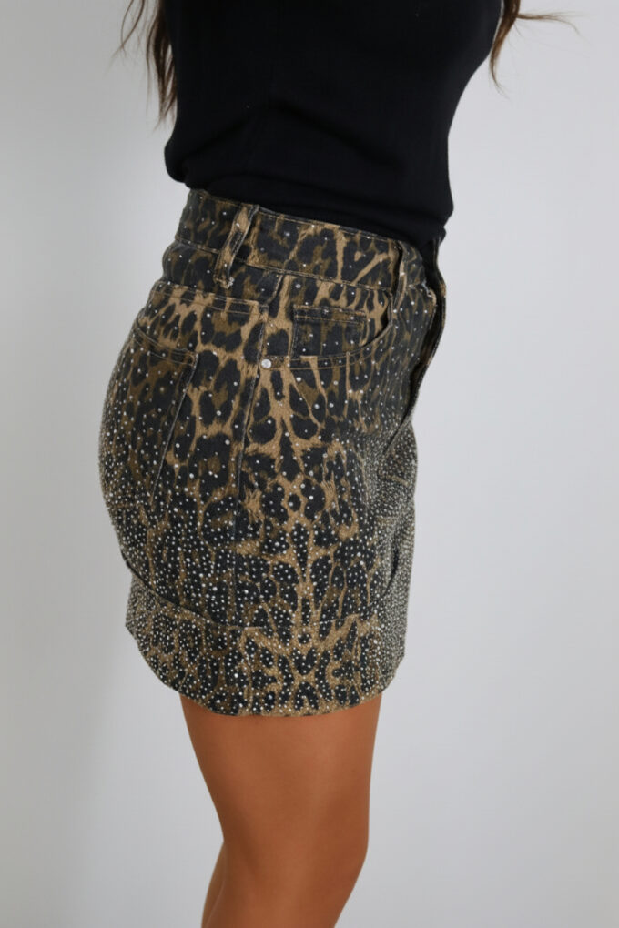Minifalda Vaquera Brillos