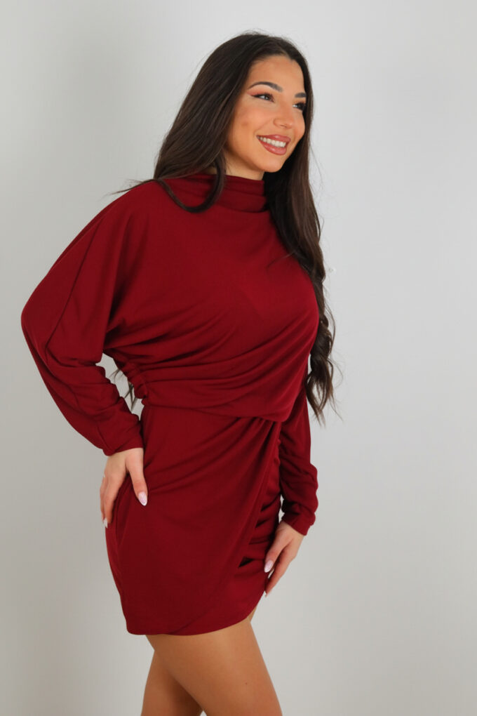 Vestido Corto Pliegues