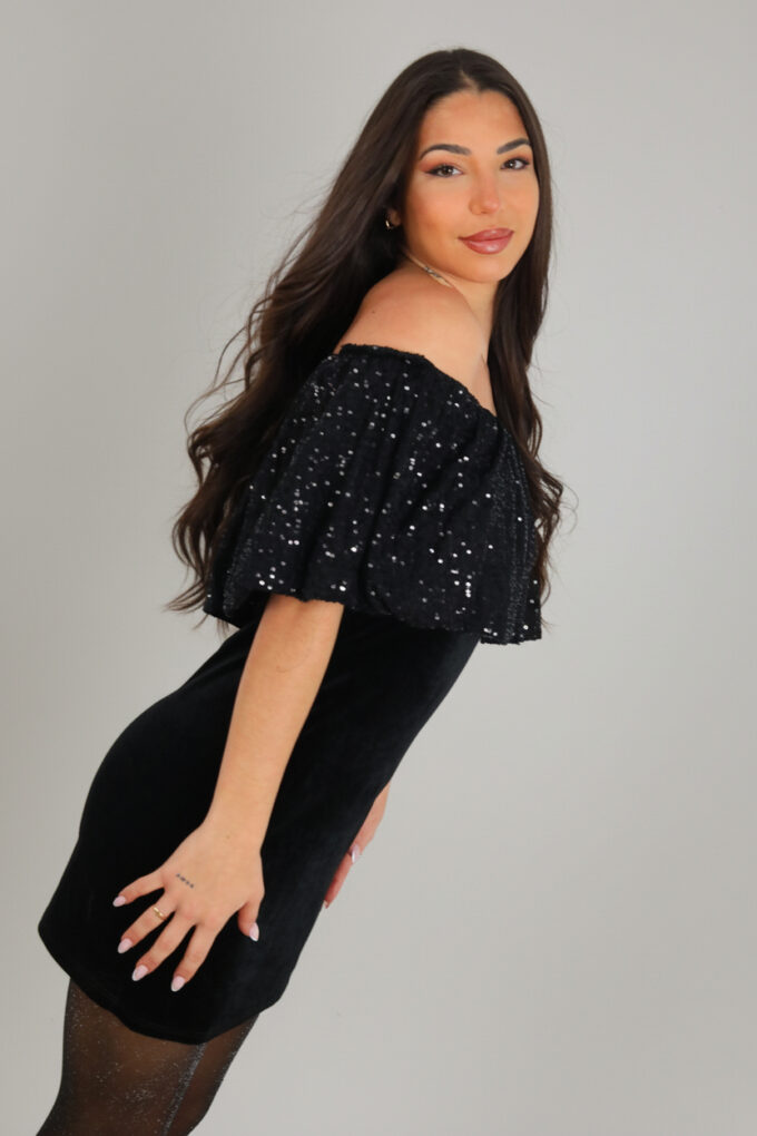 Vestido Lentejuelas Terciopelo