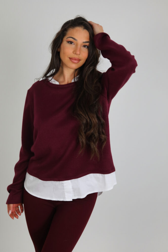 Jersey Con Cuello Camisa