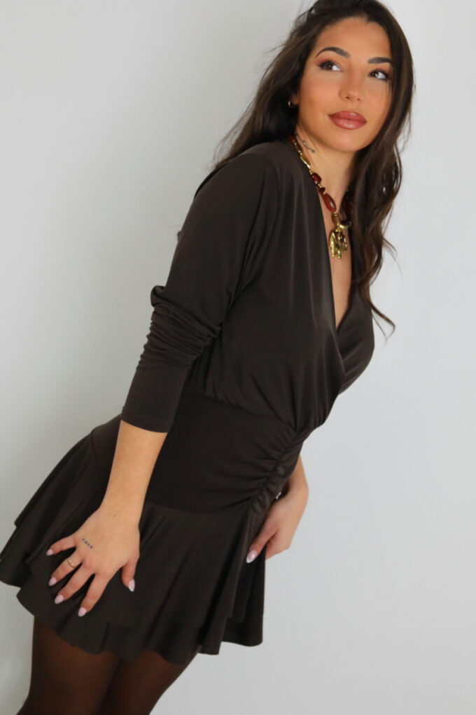 Vestido Licra Fruncido