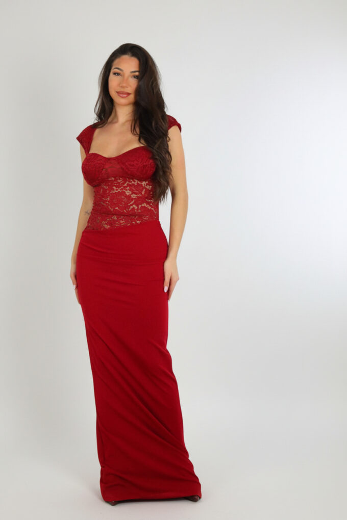 Vestido Largo Encaje