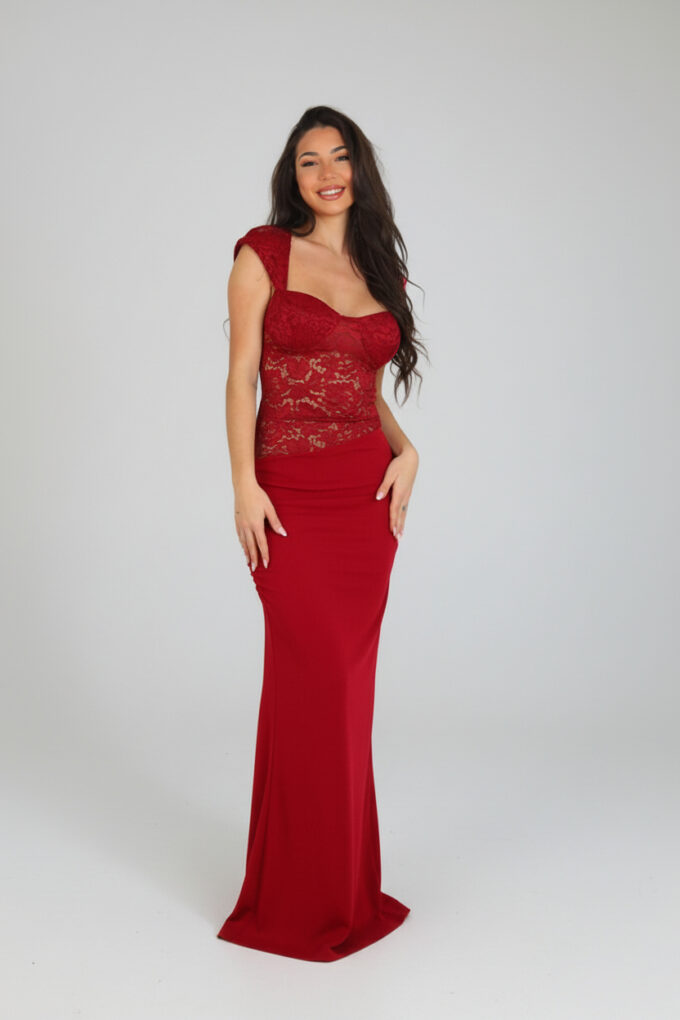 Vestido Largo Encaje