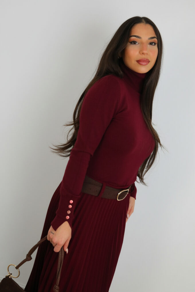 Jersey Cuello Vuelto Botones