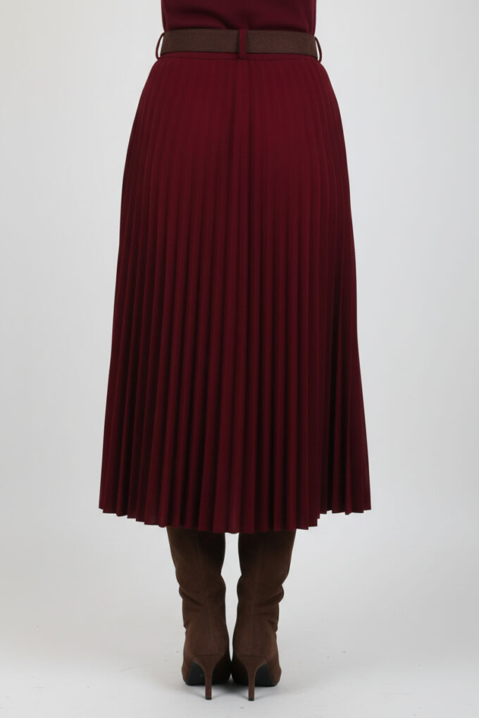 Falda Plisada Cinturón