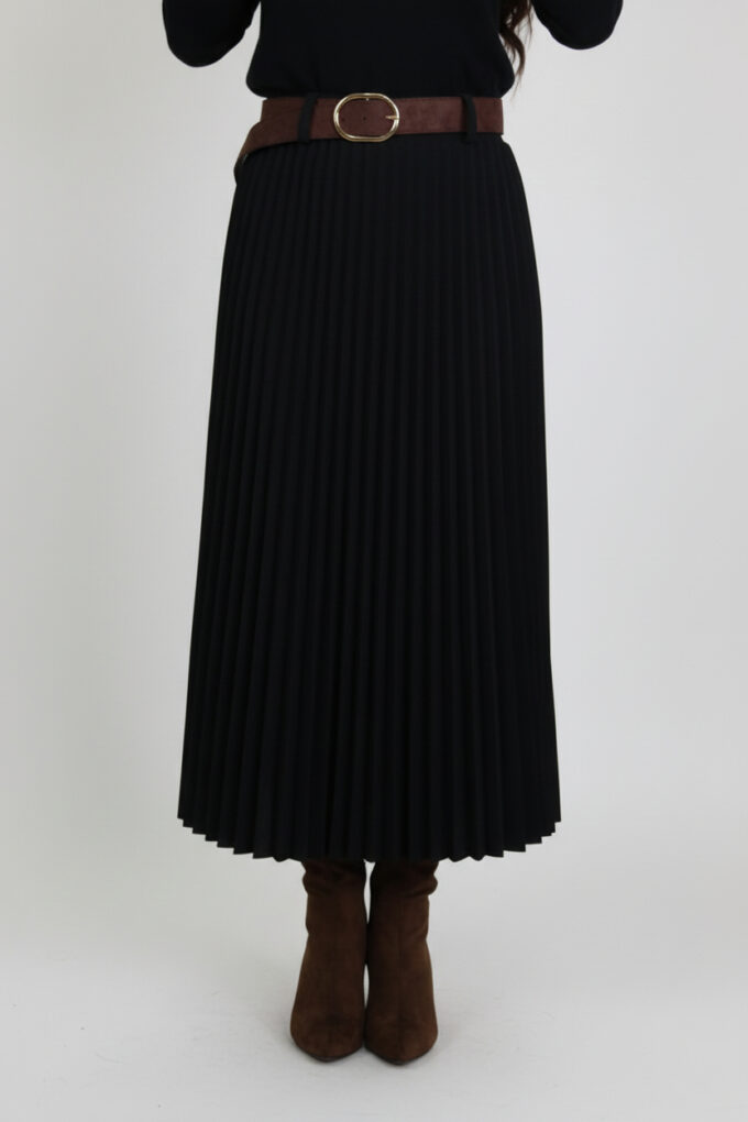 Falda Plisada Cinturón