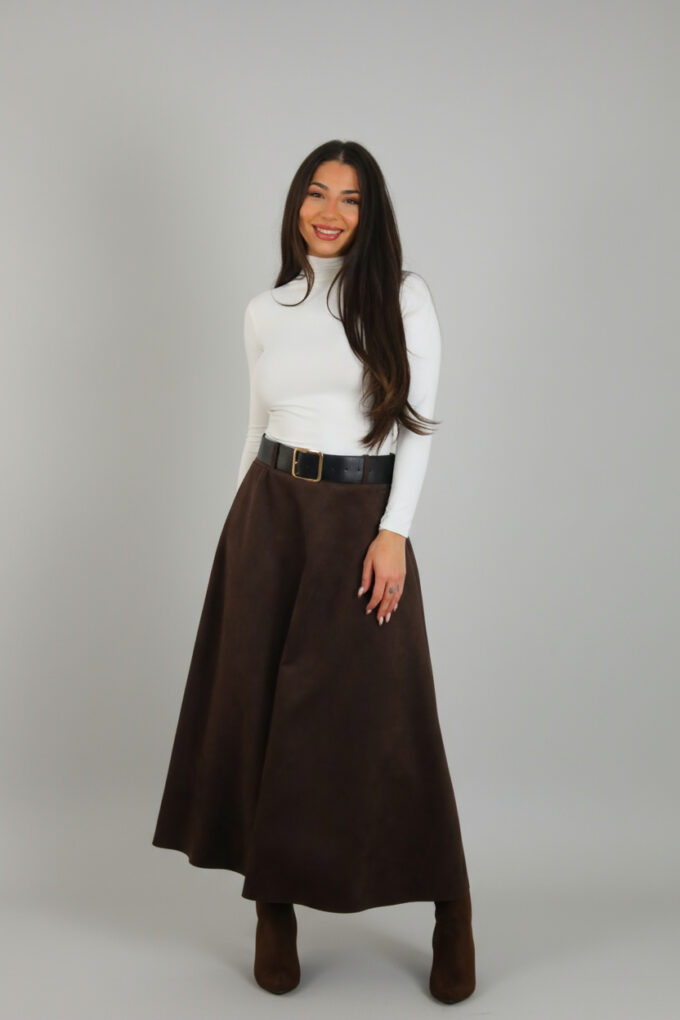 Falda Antelina Cinturón