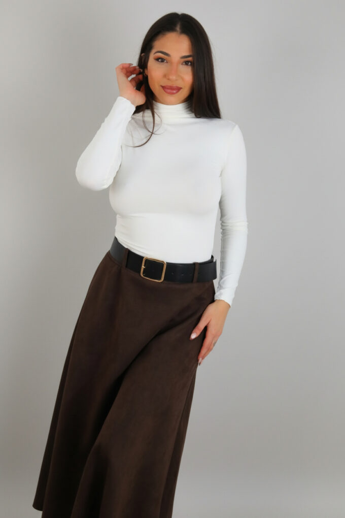 Falda Antelina Cinturón