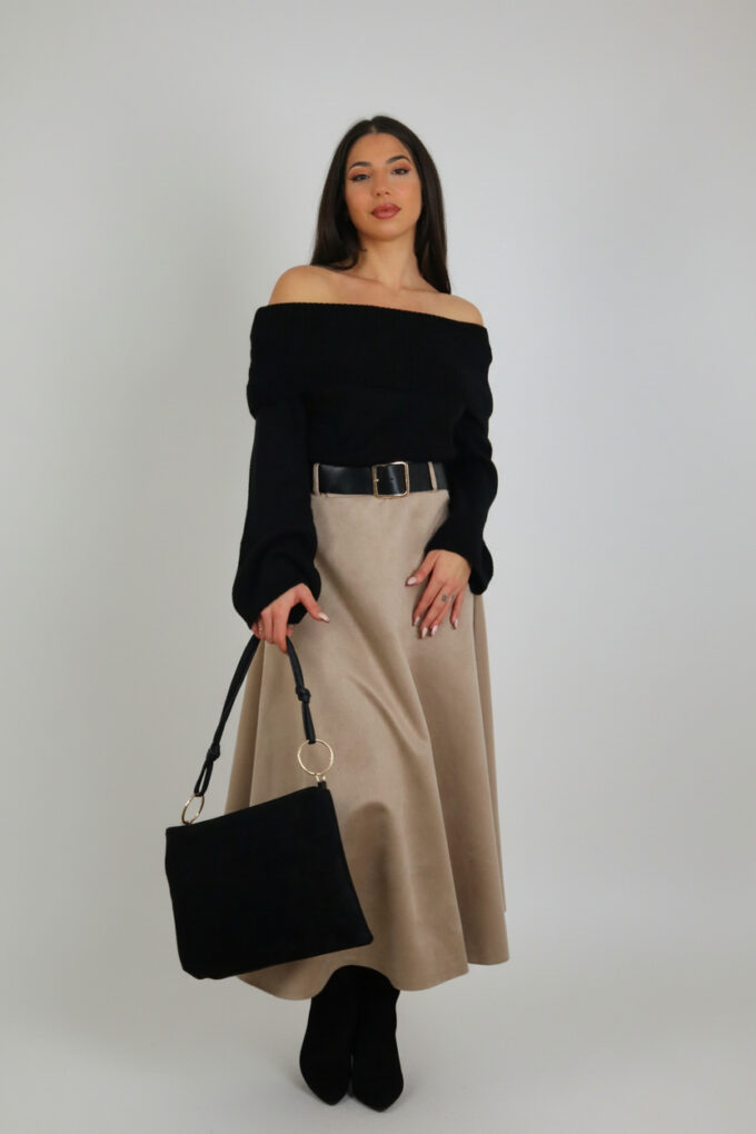 Falda Antelina Cinturón