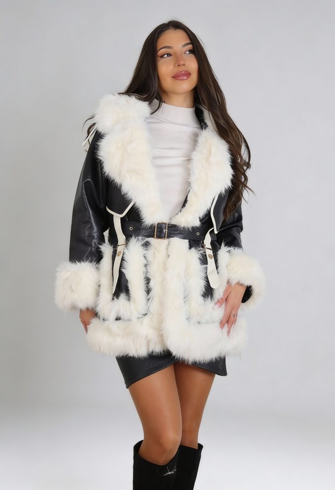 Chaqueta Polipiel Pelos