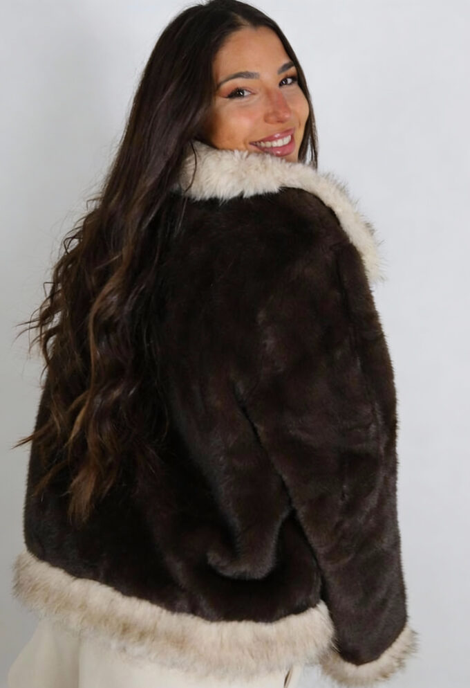 Chaqueta Pelos Bicolor