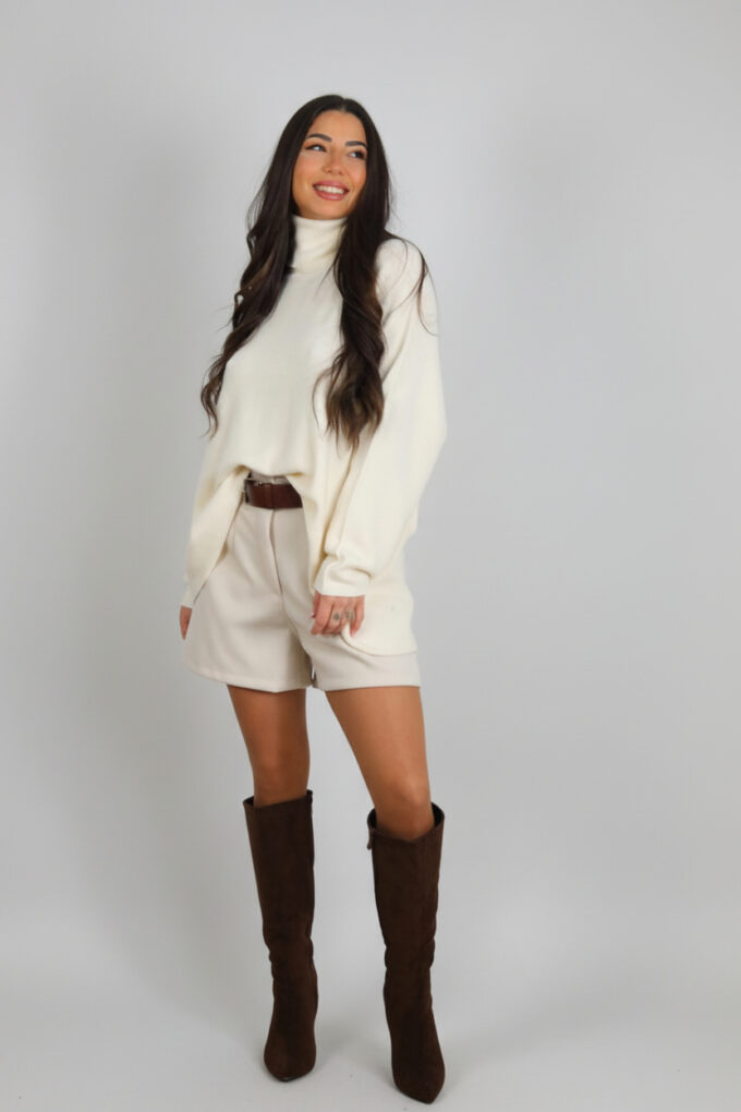 Jersey Oversize Cuello Vuelto