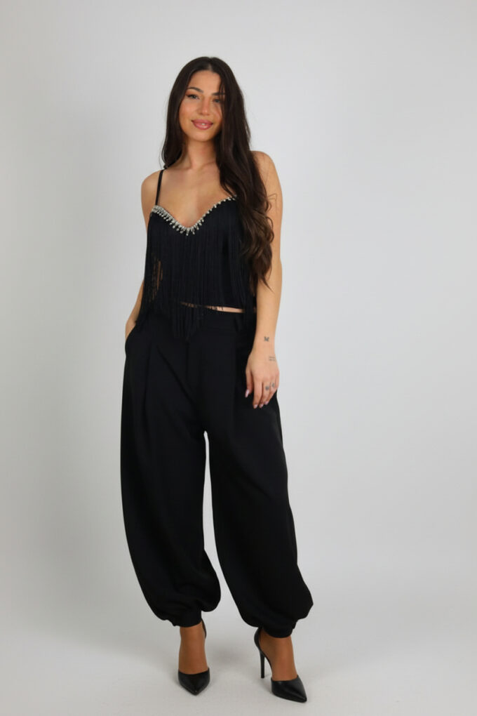 Pantalón Balloon Bajo Botón