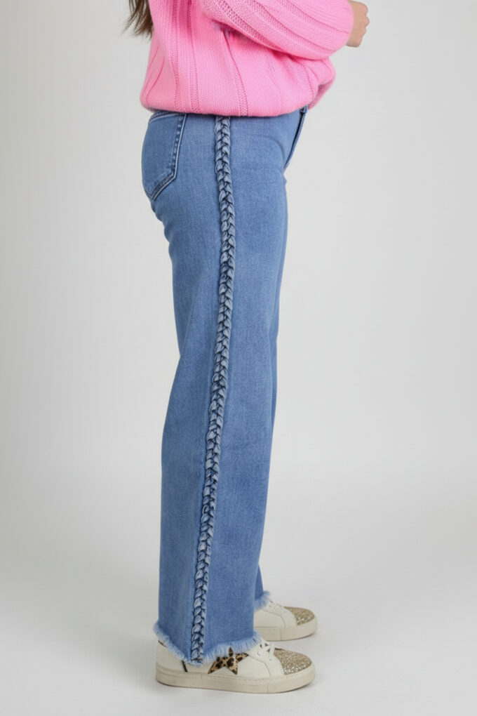 Vaquero Wide Leg Trenzas