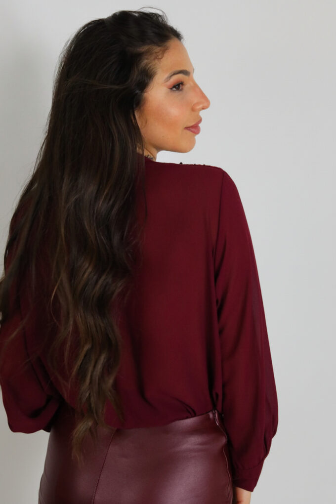Blusa Lentejuelas Volantes
