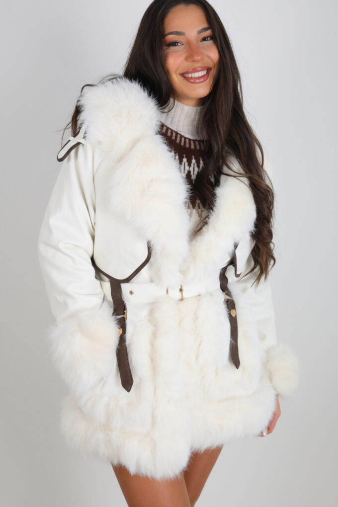 Chaqueta Polipiel Pelos