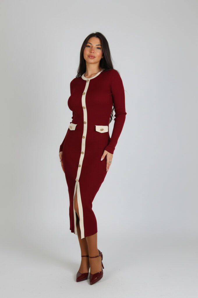 Vestido Punto Bicolor