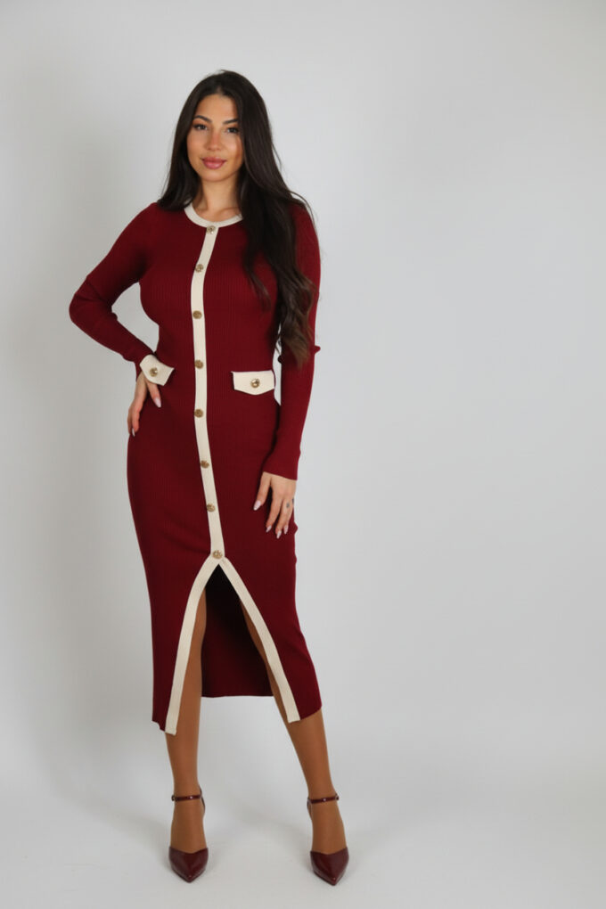 Vestido Punto Bicolor