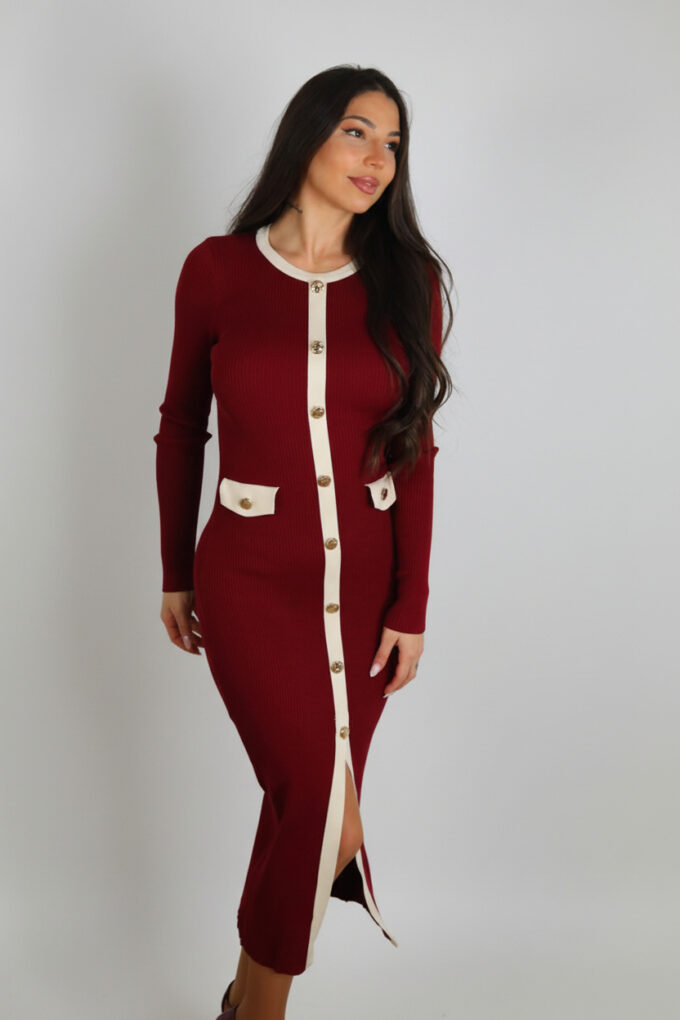 Vestido Punto Bicolor