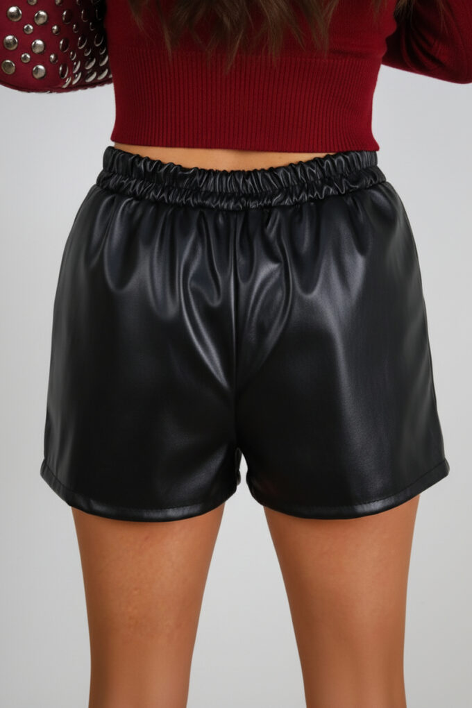 Falda-Pantalón Polipiel Tachuelas