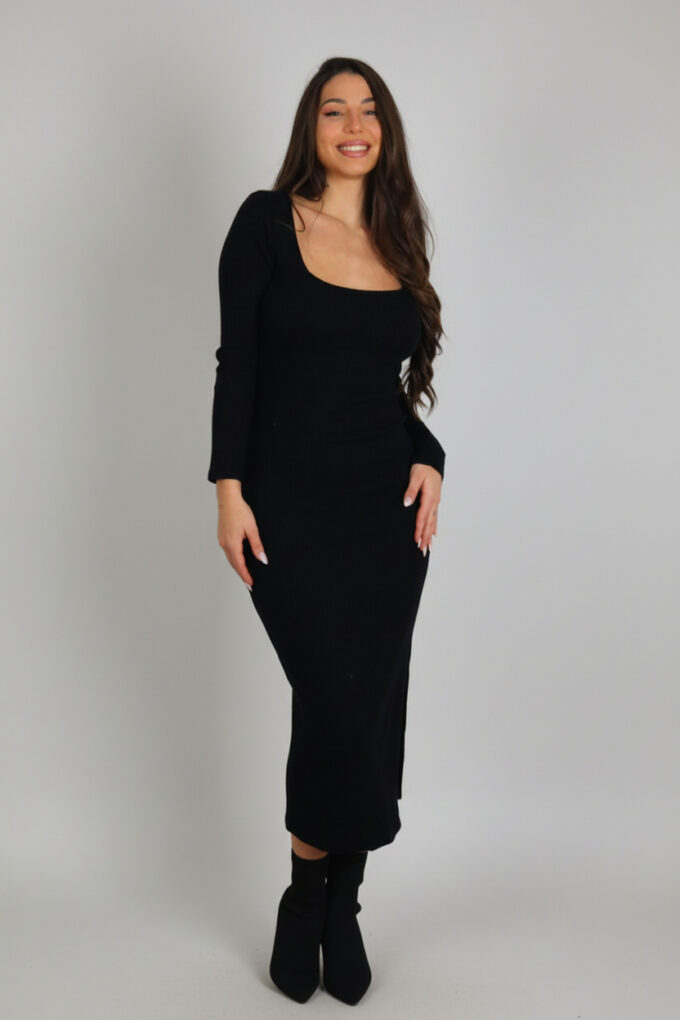 Vestido Punto Acanalado