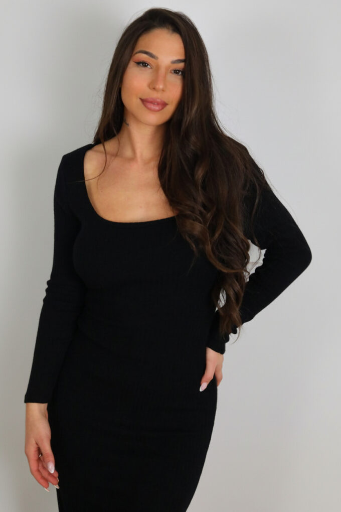 Vestido Punto Acanalado