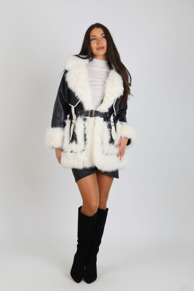 Chaqueta Polipiel Pelos