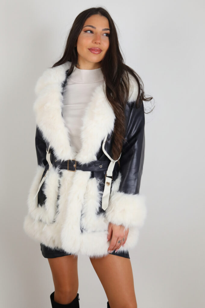 Chaqueta Polipiel Pelos