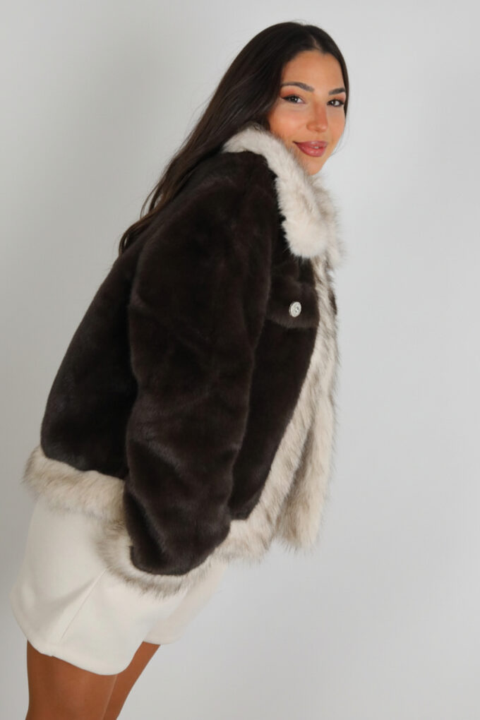 Chaqueta Pelos Bicolor