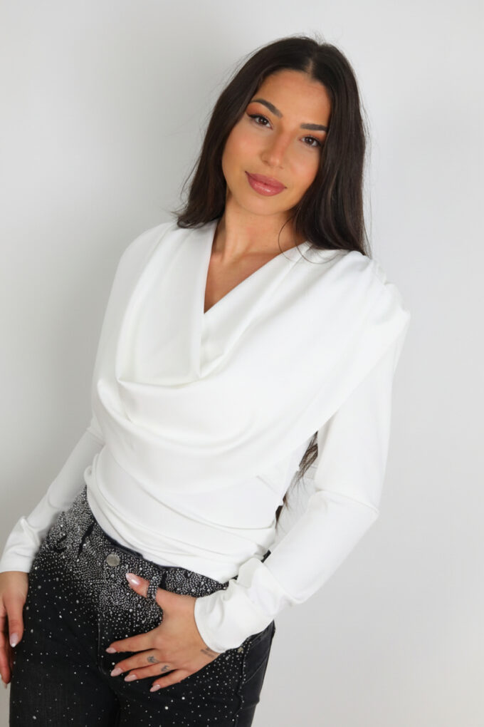 Blusa Licra Pliegues