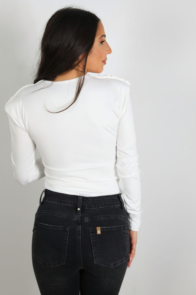 Blusa Licra Pliegues