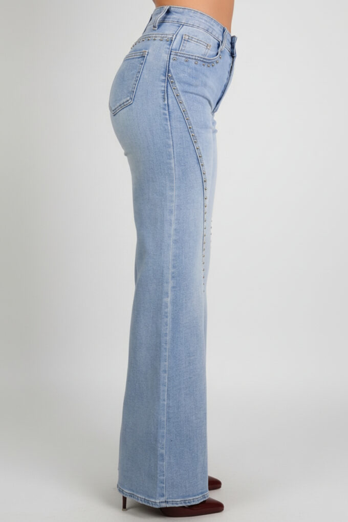 Vaquero Extra Wide Leg Tachuelas