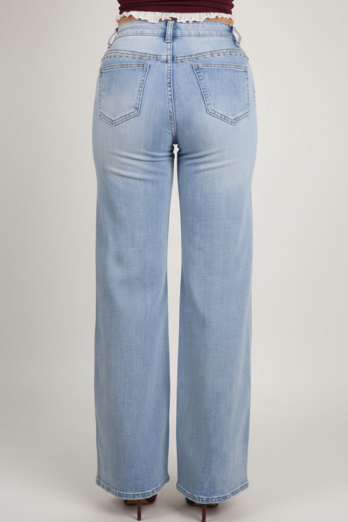 Vaquero Extra Wide Leg Tachuelas