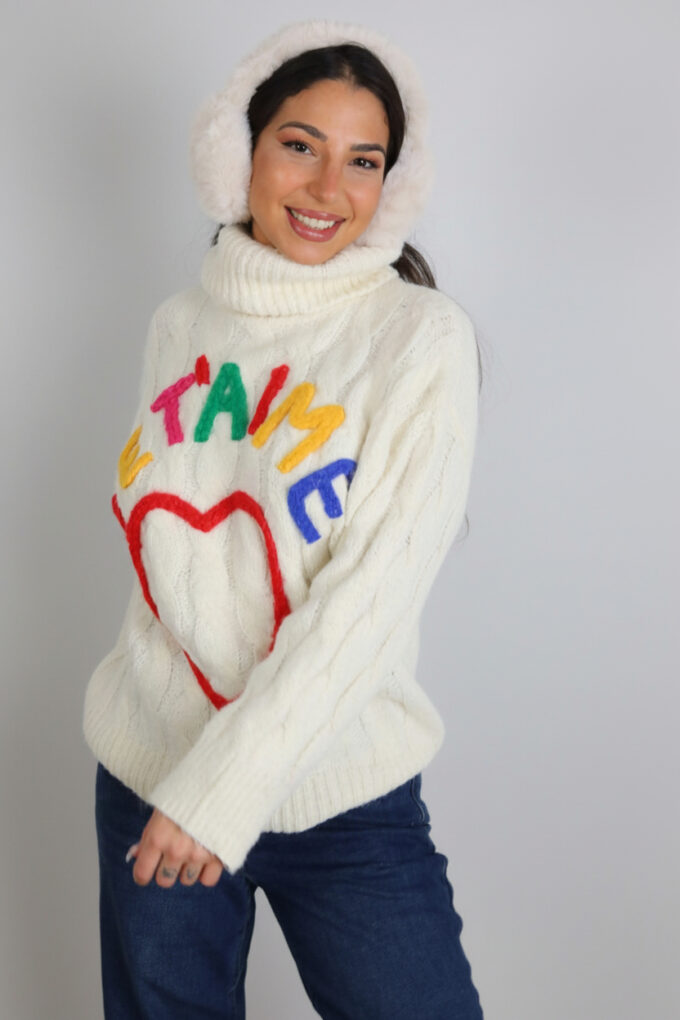 Jersey Ochos Cuello Vuelto