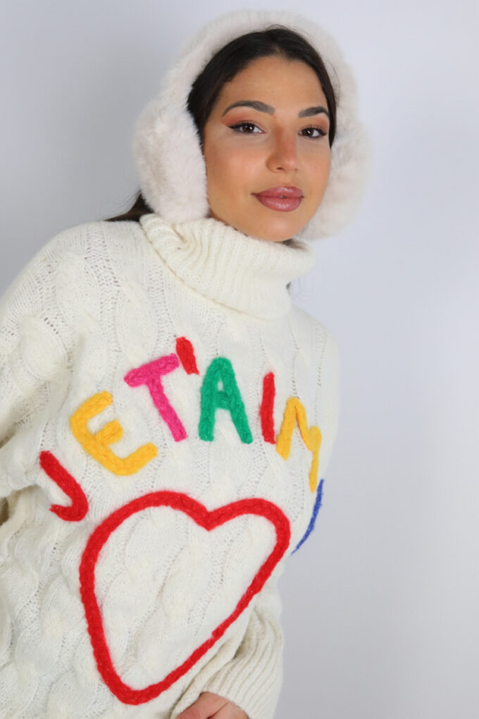 Jersey Ochos Cuello Vuelto