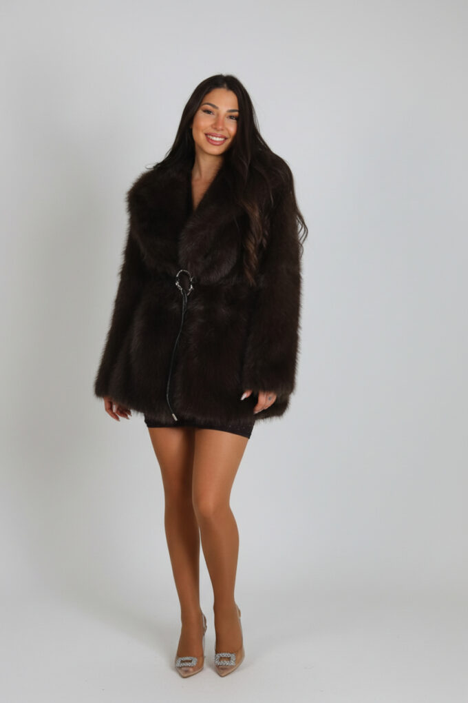 Chaqueta Pelos Cinturón