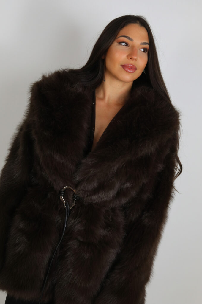 Chaqueta Pelos Cinturón