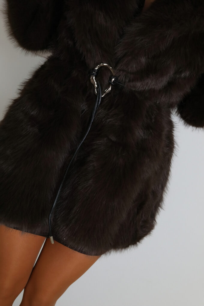 Chaqueta Pelos Cinturón