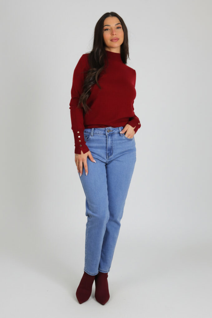 Jersey Botones Cuello Medio