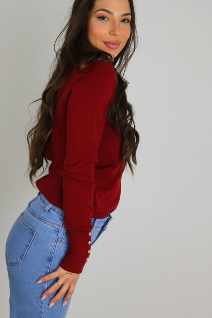 Jersey Botones Cuello Medio