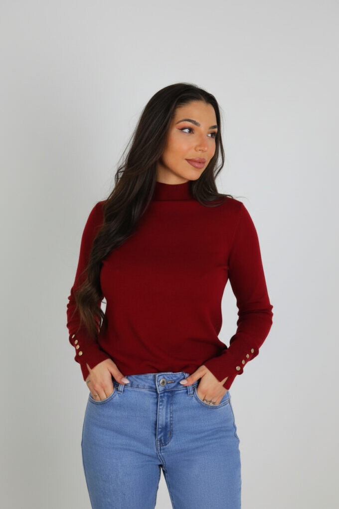 Jersey Botones Cuello Medio