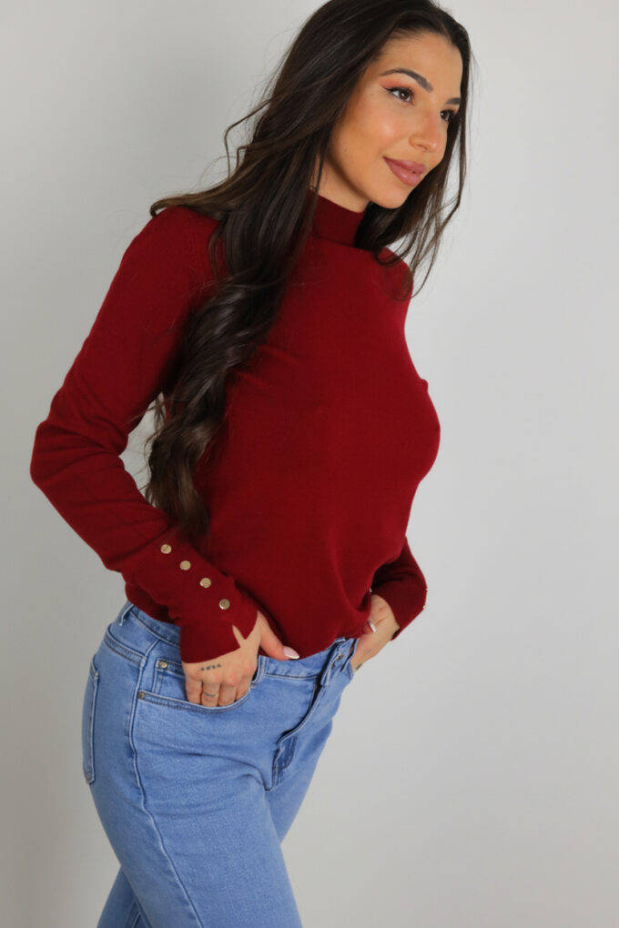 Jersey Botones Cuello Medio